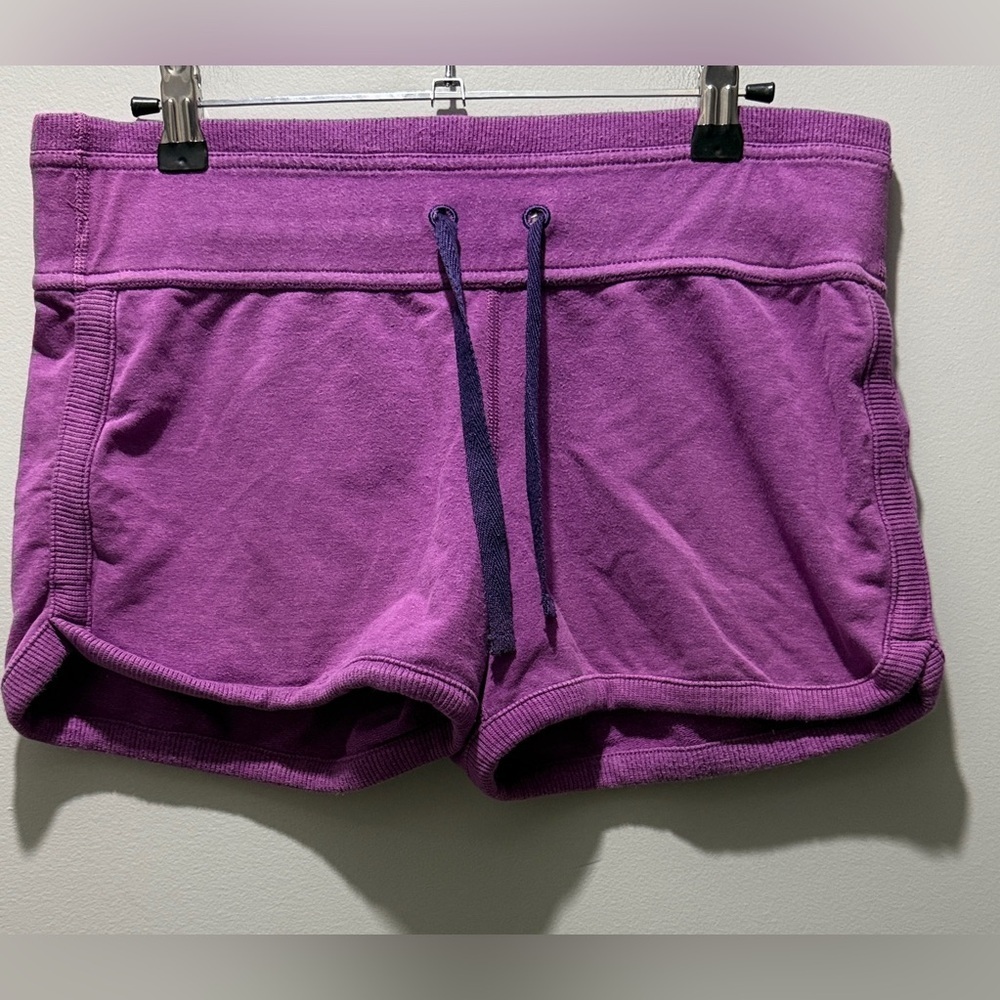 Lululemon Terry Cotton Boy Shorts - Purple - Picture 2 of 3